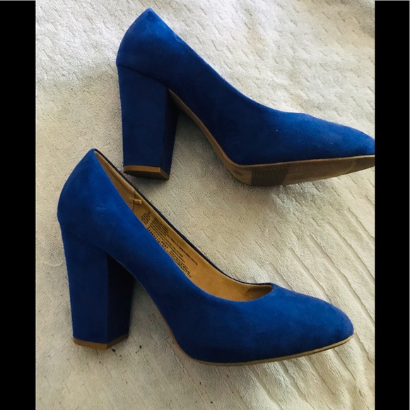 Old navy royal blue faux suede size 10 - Picture 3 of 5